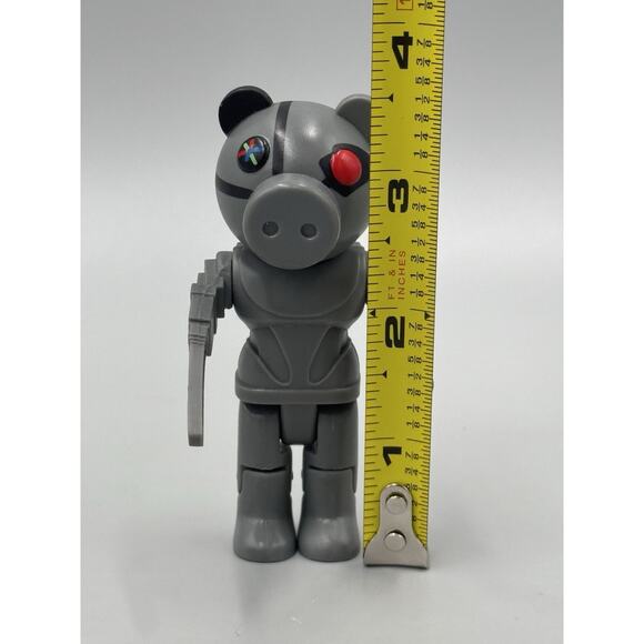 Roblox Piggy Robby Series 2 Gray Action Figure 3" LOOSE - Picture 3 of 5